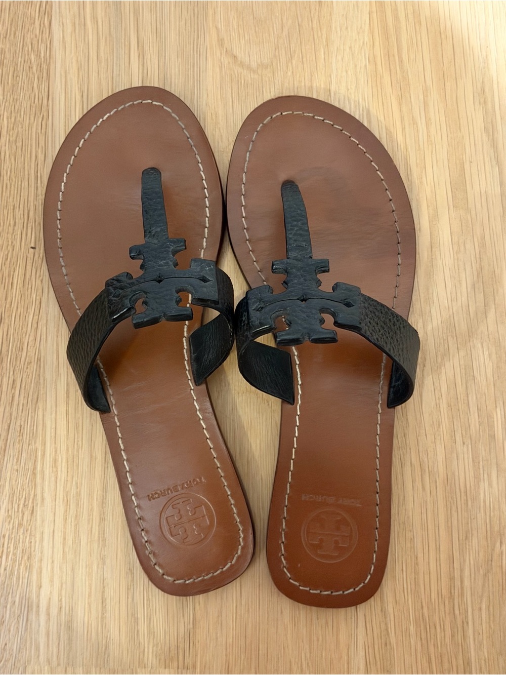 Tory Burch Leather Sandals Size 8 - Picture 2 of 7